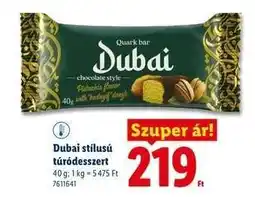 Lidl Dubaj stílusú túródesszert ajánlat