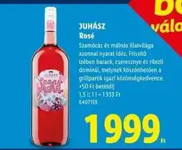 Lidl JUHÁSZ Rosé ajánlat