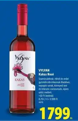 Lidl Vylyan Kakas Rozé ajánlat