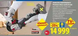 Lidl Parkside Performance Prémium akkus sarokcsiszoló ajánlat
