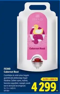 Lidl FEIND Cabernet Rosé ajánlat
