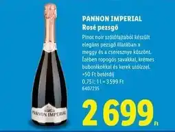 Lidl PANNON IMPERIAL Rosé pezsgő ajánlat
