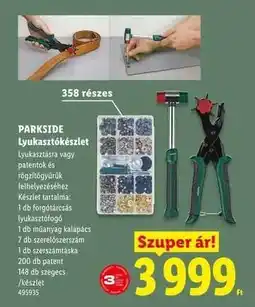 Lidl PARKSIDE Lyukasztókészlet ajánlat