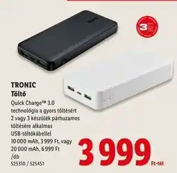 Lidl TRONIC Töltő ajánlat