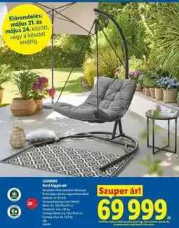 Lidl LIVARNO Kerti függőszék ajánlat