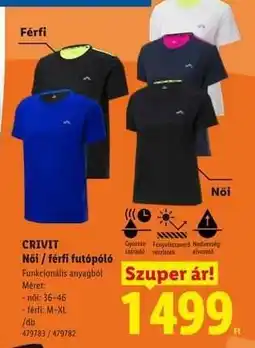 Lidl CRIVIT ajánlat