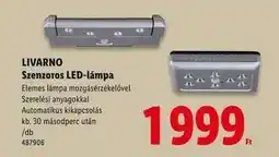 Lidl LIVARNO Szenzoros LED-lámpa ajánlat