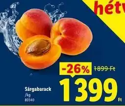 Lidl Sárgabarack ajánlat