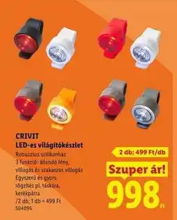 Lidl CRIVIT LED-es világítókészlet ajánlat
