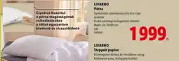 Lidl Livarno Párna ajánlat