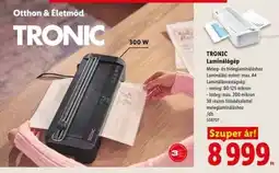 Lidl Tronic Laminálógép ajánlat