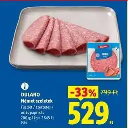 Lidl Dulano Német szeletek ajánlat