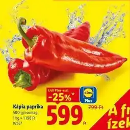 Lidl Kápia paprika ajánlat