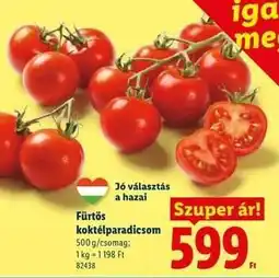 Lidl Fürtös koktélparadicsom ajánlat