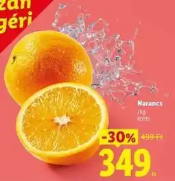 Lidl Narancs ajánlat