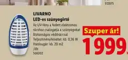 Lidl LIVARNO LED-es szúnyogirtó ajánlat