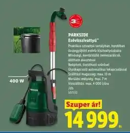 Lidl PARKSIDE Esővízszivattyú ajánlat