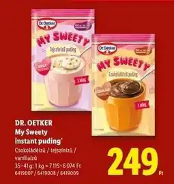 Lidl DR. OETKER My Sweety instant puding ajánlat