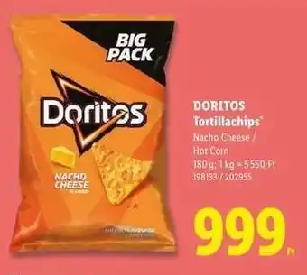 Lidl DORITOS TORTILLACHIPS ajánlat