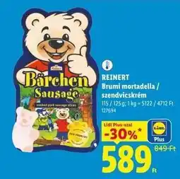 Lidl REINERT Brumi mortadella / szendvicskrém ajánlat
