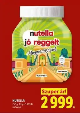 Lidl Nutella ajánlat
