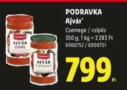 Lidl Podravka ajvár ajánlat