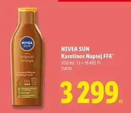 Lidl NIVEA SUN ajánlat