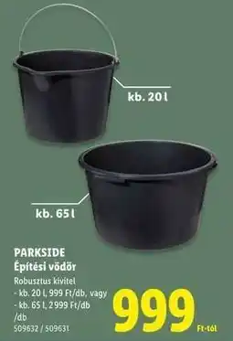Lidl PARKSIDE Építési vödör ajánlat