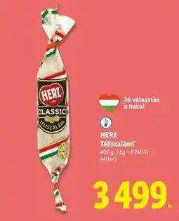Lidl HERZ﻿﻿ Téliszalámi ajánlat