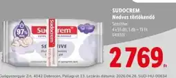 Lidl Sudocrem nedves törlőkendő ajánlat