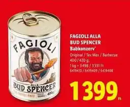 Lidl FAGIOLI ALLA BUD SPENCER Babkonzerv ajánlat