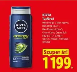 Lidl NIVEA tusfürdő ajánlat