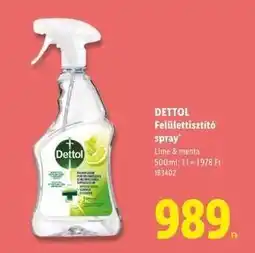 Lidl Dettol felülettisztító spray ajánlat