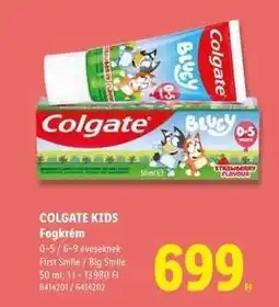 Lidl COLGATE KIDS ajánlat