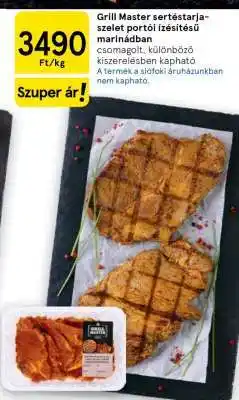 Tesco Grill Master sertéstarja-szelet portói ízesítésű marinádban ajánlat