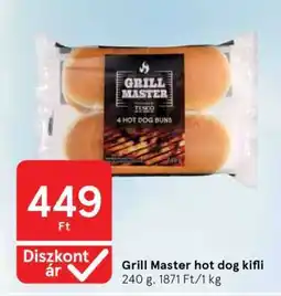 Tesco Grill Master hot dog kifli ajánlat