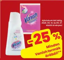 Interspar Vanish folttisztító ajánlat