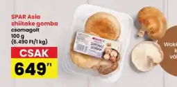 Interspar Spar Asia shiitake gomba ajánlat