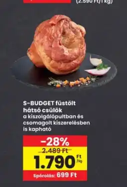 Interspar S-Budget füstölt hátsó csülök ajánlat