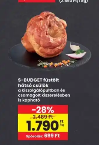 Interspar S-Budget füstölt hátsó csülök ajánlat