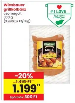 Interspar Wiesbauer grillkolbász ajánlat