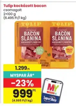Interspar Tulip kockázott bacon ajánlat