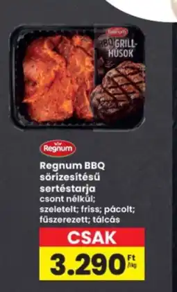 Interspar Regnum bbq sörizésítésű sertéstarja ajánlat