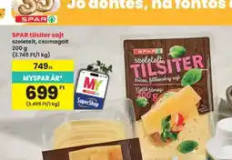 Interspar Spar Tilsiter sajt ajánlat