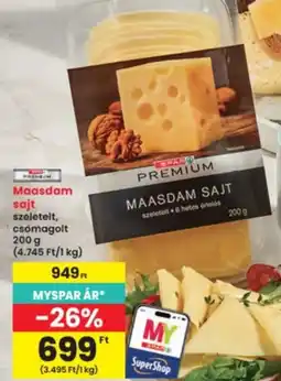 Interspar Spar Premium Maasdam sajt ajánlat