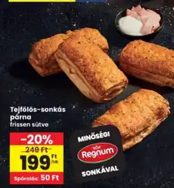 Interspar Tejfölös-sonkás párna ajánlat