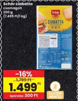 Interspar Schär ciabatta ajánlat