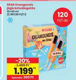 Interspar Spar Orangeneis jégkrémválogatás ajánlat