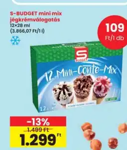 Interspar S-BUDGET mini mix jégkrémmválogatás ajánlat