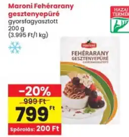 Interspar Maroni Fehérarany gesztenyepüré ajánlat